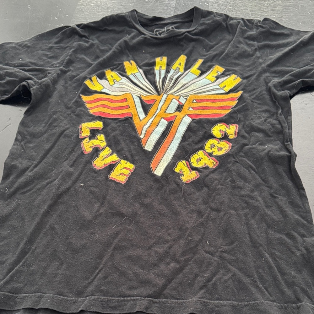 Van Halen Live 1982 Black T-Shirt